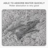 RUCUDIM Fan-shaped Curved Bath Mat, Bath Mats Non Slip Bathroom