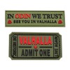 in Odin We Trust Ticket to Valhalla Admit One Patch