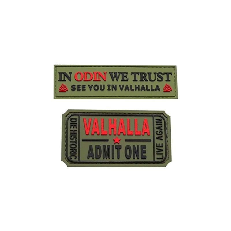 in Odin We Trust Ticket to Valhalla Admit One Patch