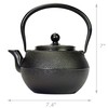 Primula Black Hammered 40 Ounce Cast Iron Teapot