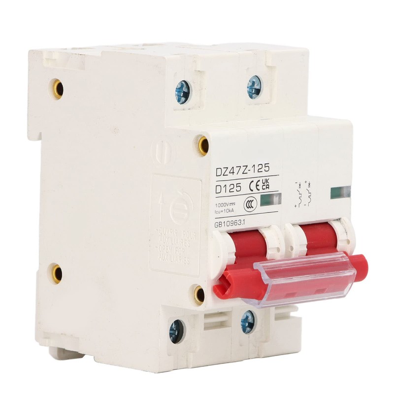 Circuit Breaker 1000 V DC 125 A C125 2P Top-Hat