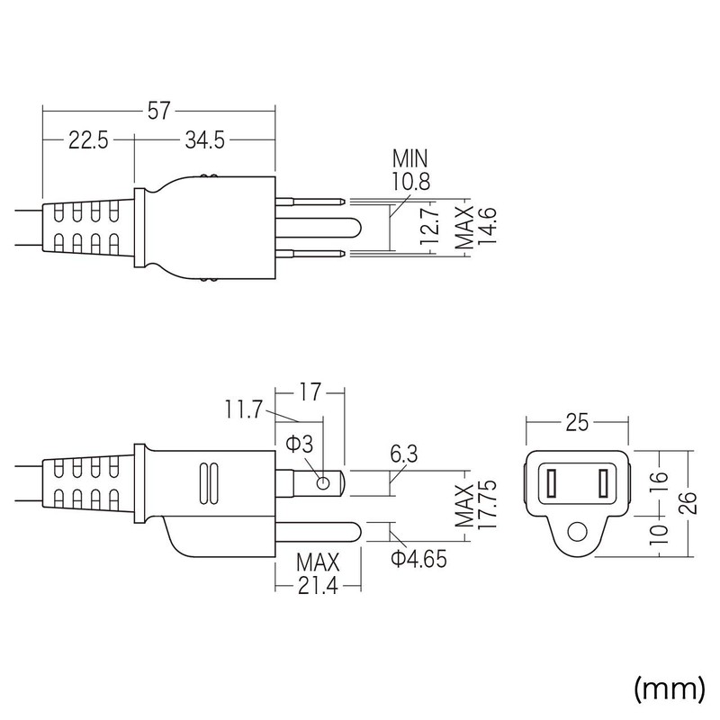 Sanwa Supply TAP-K6SP-3 Construction Property Thunder Guard Tap Outlet Outlet