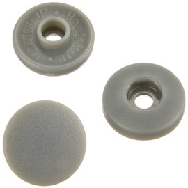 NBK F12-315 Easy Snap Button, Gray, 0.5 inch (13 mm), Pack of 12