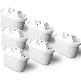 6 Pack Water Filter Compatible with Brita Maxtra/Mava,Maxtra+,Mavea,Marella jug Pitcher 2.4L 3.5L Replacement Filter Cartridges