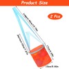 Amabro 2Pcs Sea Shell Bags for Beach, Mesh Seashell Holder