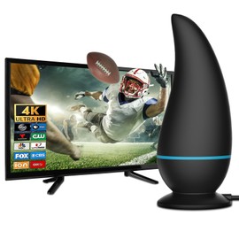 2025 TV Antenna, Indoor Outdoor HD Digital - 8K 4K 1080P, 750+ Miles Range, Amplified Signal Antenna, Reception 32FT Coax Cable, for Smart and Old TV & Free Local Channels