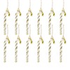 GWHOLE 12 Pack of Christmas Glitter Candy Cane Christmas Tree