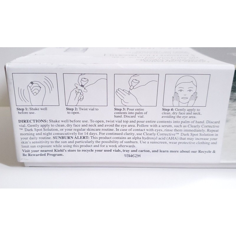 Kiehl's Clearly Corrective Accelerated Clarity Renewing Ampoules 28 Vials NIB