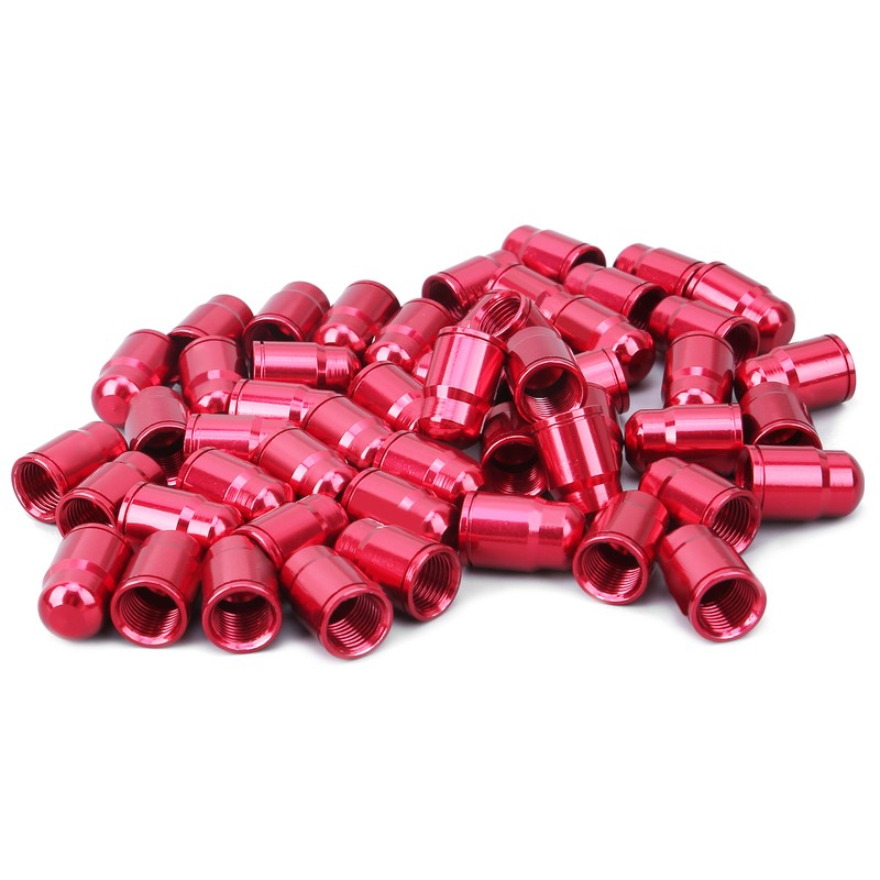 GUB 50Pcs Aluminium Alloy Schrader Valve Cap Bicycle Tyre Nozzle