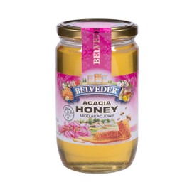 BELVEDER FOREST HONEY, ORGANIC HONEY, 100% HONEY 31.74oz (900g) Pack of 1 MIOD AKACJOWY