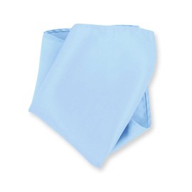 Color sólido Hankerchief bolsillo cuadrado pañuelo pañuelos para hombre, Celeste (Baby Blue)