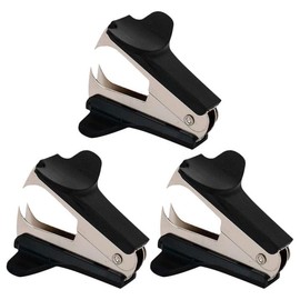 3Pcs Black Staple Remover Staple Puller Removal Tool for School Office Home, Removes Staples Easily Without Ripping Pape，Staplers and Punches，Staple Removers