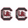 Gamecocks White Outline Inspired Full Size Football Helmet Decals