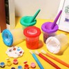 10 PCS Paint Cups, Spill Proof Paint Cups with Lids