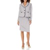 Le Suit Women's JKT/Skirt Suit, Vanilla ICE/Black