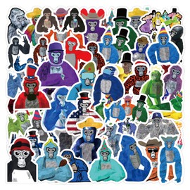 60Pcs Gorilla Tag Stickers Funny Stickers GMVAESKY for Water Bottles Mobile Phones Computers Luggage Cup Kids Teen Birthday Party