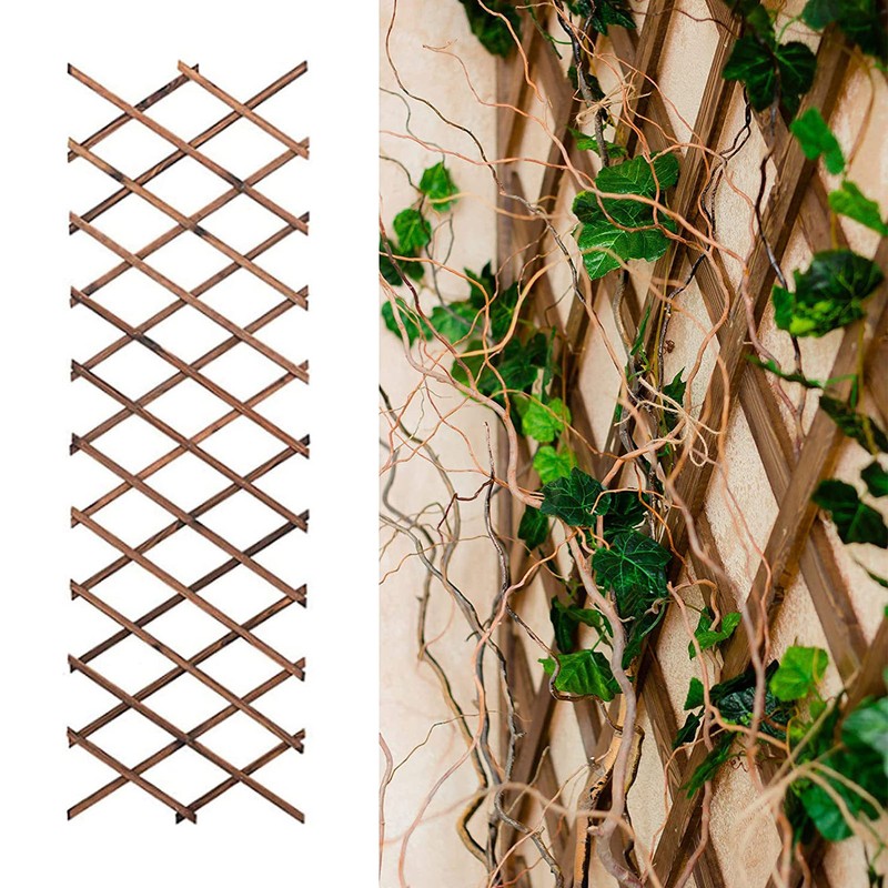 Expandable Plant Climbing Lattices Extensible Pine Fence Plant Support for