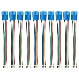 Baomain Wiring Plug with Harness for 5/8" 16mm Push Button Switch ON Off 1 NO 1 NC Wire Connectors Pack of 10