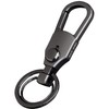 REX-OWL RKH-01 Men's Keychain, Removable, Keyring, Double Ring, Carabiner, Gunmetal