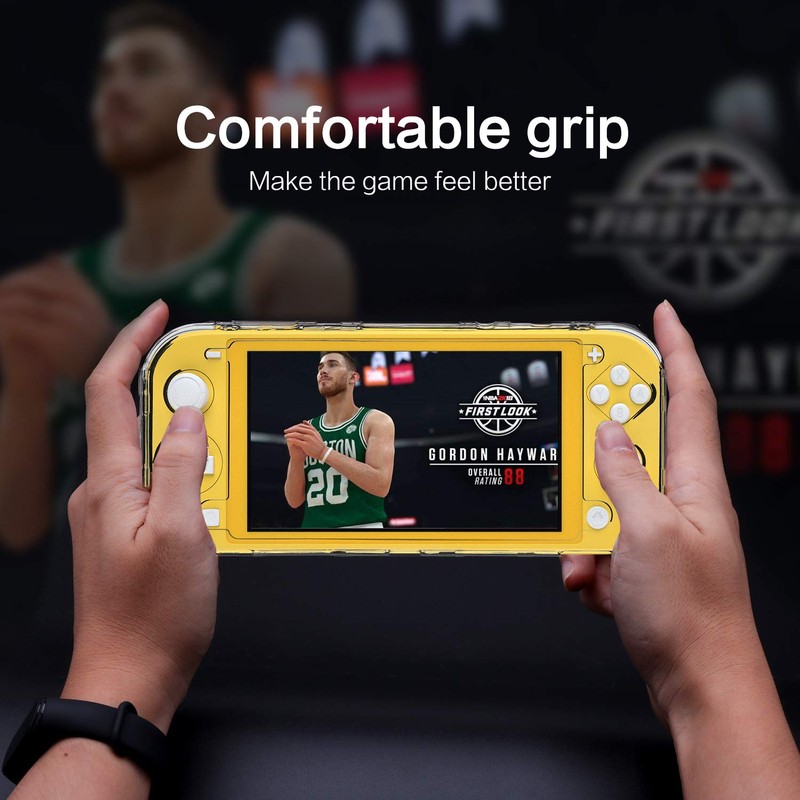 Clear Case for Switch Lite with Kickstand, Hard Case for