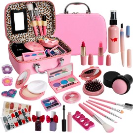For Ideahome Kids Washable Makeup Girl Toys - Real Make Up Set, Little Girls Makeup Kit fo...