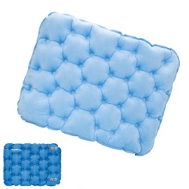 EULANT Velvet Inflatable Cushions to Sit On, Ultralight Flight Seat Cushion, Soft Seat Mat for Stadium Hiking Fishing Concerts Grandstands Lawn Home and Office Chairs, 40D Nylon + Velvet