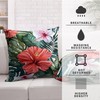 Kwlegh Hibiscus Flowers Pillow Covers Hawaiian Tropical Throw Pillow Covers