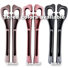 TUOBITUO Elastic Car Seat Gap Filler Organizer (2-Pack) - Universal Fit for Car SUV Truck, Black Leather Texture, Prevents Items from Falling Between Seats, Easy Installation Tool-Free (Red)