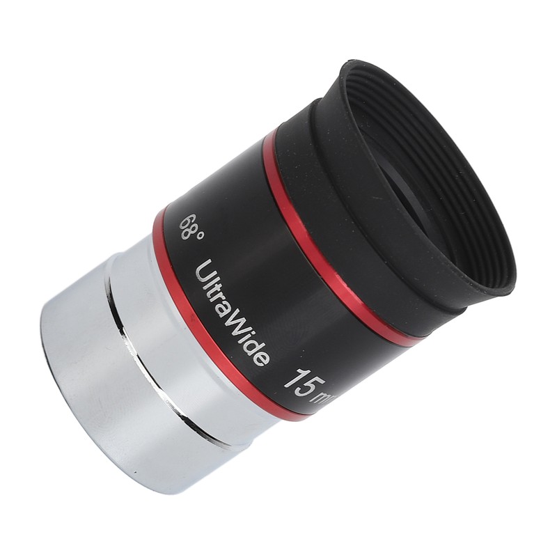 1.25in 15mm 68 Degree Ultra Wide Angle Eyepiece for Telescope