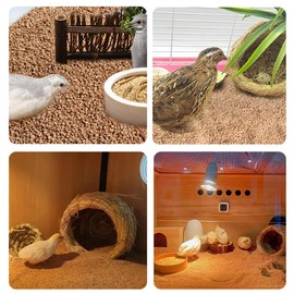 UXUWOXU 3lb Natural Walnut Shell Chicken Bedding - Walnut Shell Parrot Goldfinch Pet Birds Bedding - Short Grained Nutshell Pigeon Bedding