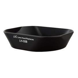 JJC Black Lens Hood Shade Protector for Olympus M.Zuiko Digital 12-50mm f3.5-6.3 EZ ED & Olympus M.Zuiko Digital 9-18mm f4-5.6 ED Lens, Replaces Olympus LH-55B Lens Hood