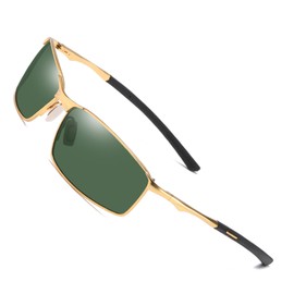 YUIOOISH Polarised Sunglasses for Men and Teenagers, UV400 Fashion Sunglasses for Drivers, Metal Frame, Cool Sports Glasses, K02