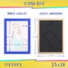 Icona Bay 13 x 18 Picture Frames, Coloured Solid Wood