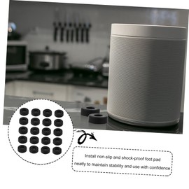 Gatuida 20pcs Shockproof Rubber Speaker Pads for Furniture Cushion Feet for Audio Equipment and Home Use