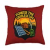 Power The Gridless Life Prepper Solar Off-Grid Cabin Prep Throw
