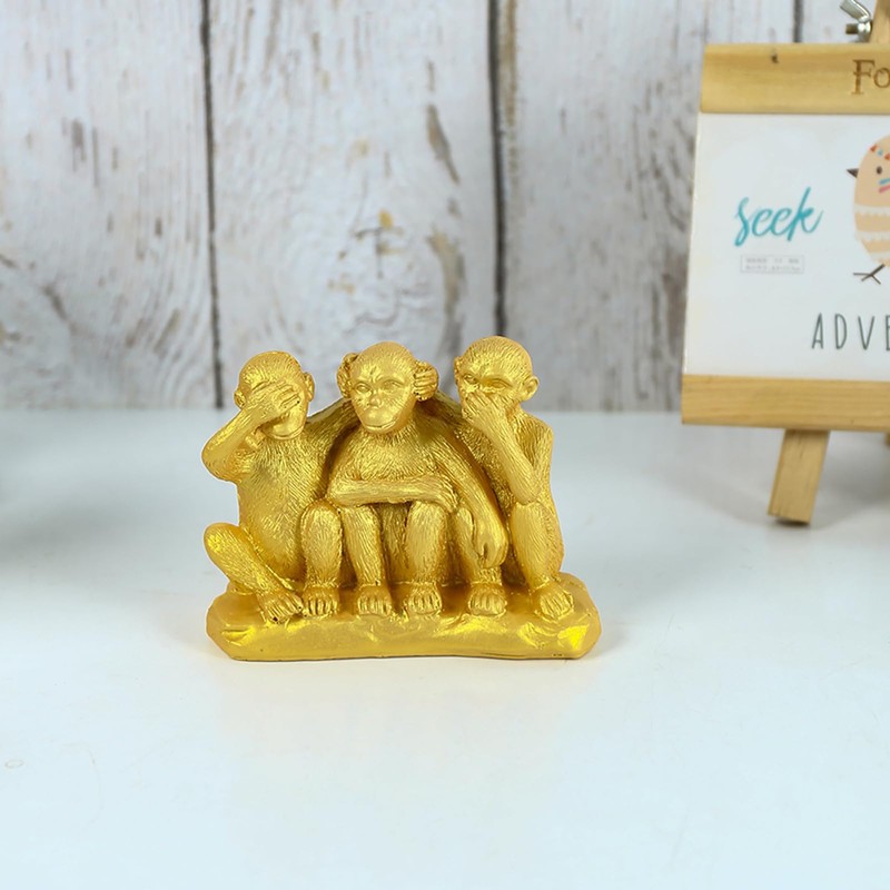 3 Wise Monkeys Statues, Hear No Evil, See No Evil,