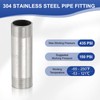 PATIKIL 304 Stainless Steel Pipe Fitting, 2 Pack 3/4" BSP