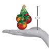 Old World Christmas Tomatoes ON Vine Ornamento, Rojo Maduro