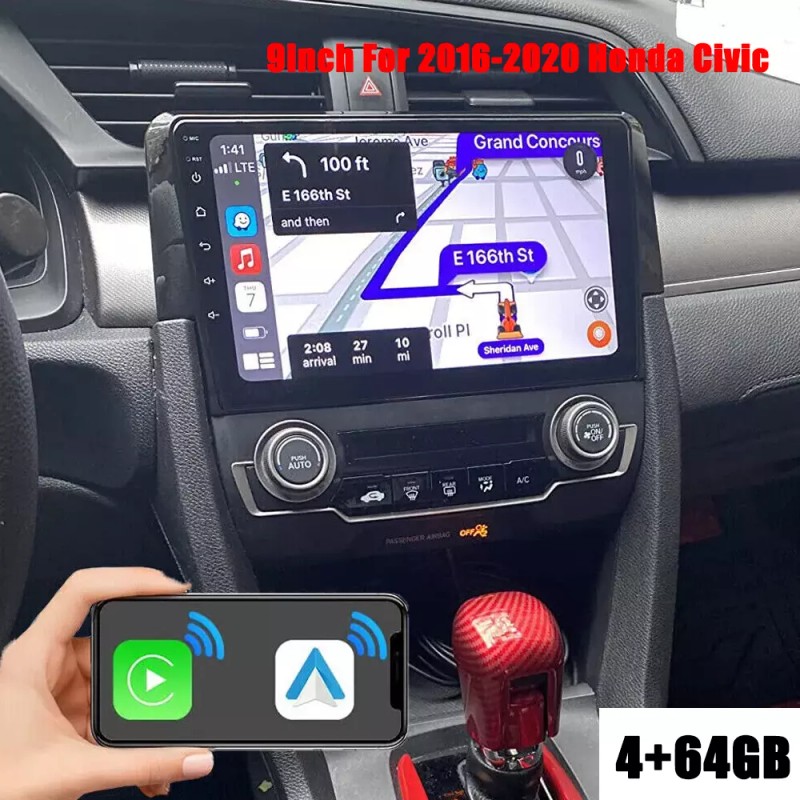 FOR HONDA CIVIC 2016-2021 ANDROID 13 CAR STEREO RADIO GPS