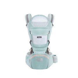 Lukaedy Multi-functional Baby Carrier, 12-Way Baby Carrier, Hip Seat and Waist Carrier, Separable for Newborns to 3 Years Old, Breathable, 3D Memory Foam Seat