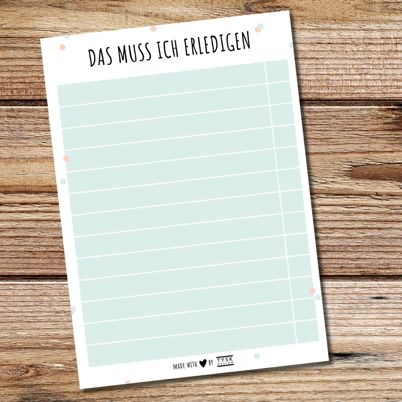 TYSK Design Notepad