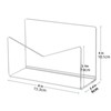 Mail Holder Desktop Letter Holder Book Transparent Sorting Rack File