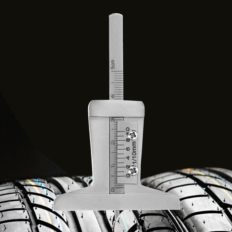 Stainless Steel Tyre Tire Tread Depth Gauge Meter Caliper for