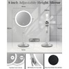vpu Makeup Mirror with Lights, 1X/30X Lighted Magnifying Mirror Height