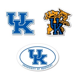 Kentucky Wildcats Magnet Set – 3 Pack Large Auto Magnets for Car, Truck, or SUV – Durable, Outdoor Safe, UV Printed, Fade Resistant, Heavyweight, Made in USA