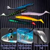 Alwonder 3pcs Sandeel Fishing Lures 15cm/30g Jig Head Soft Lure