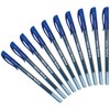 SAINO Softy Ballpoint Pens, BLUE, Fine Point (0.7mm), Pack of
