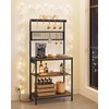 VASAGLE Bakers Rack with Charging Station, 31.5 Inches Coffee Bar