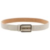 VALENTINO Around Plaque Buckle Belt W85 Ecru/Oro - Can be