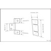 QCAA Flag Three Leaf 3-1/2" Bifold Shutter Hinge for Non-Mortise